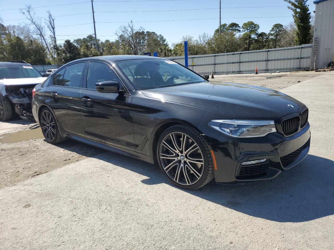 2017 BMW 5er VIN WBAJE5C33HG915742 Copart auction photo, side damage thumbnail 4