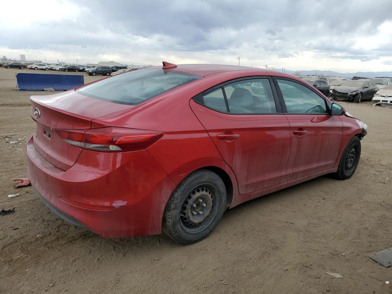 2017 Hyundai Elantra VIN 5NPD74LF5HH080334 Copart auction photo, hail / all over damage thumbnail 3