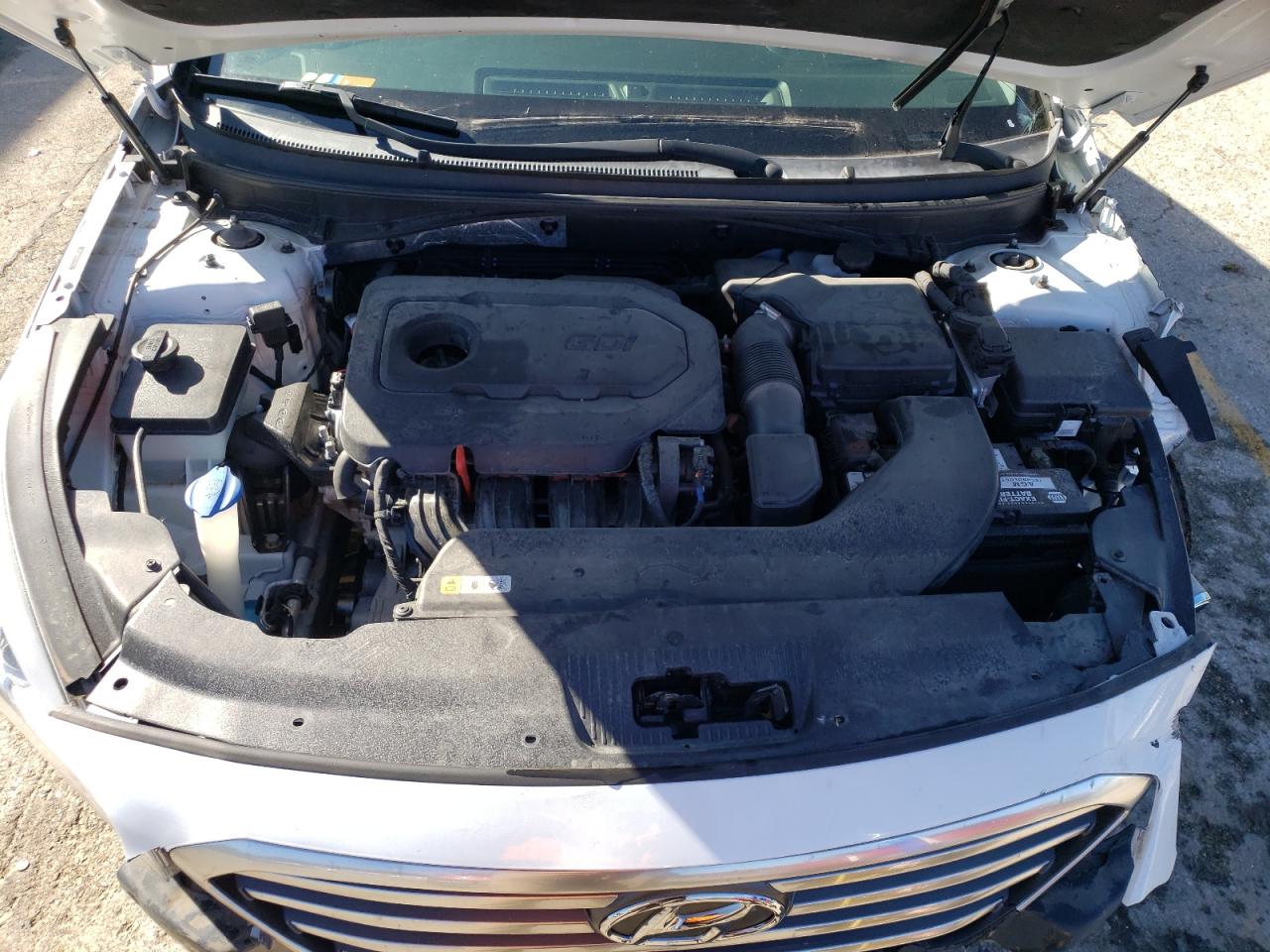 2016 Hyundai Sonata VIN 5NPE24AF8GH373956 Copart auction photo, all over / damage history damage thumbnail 11