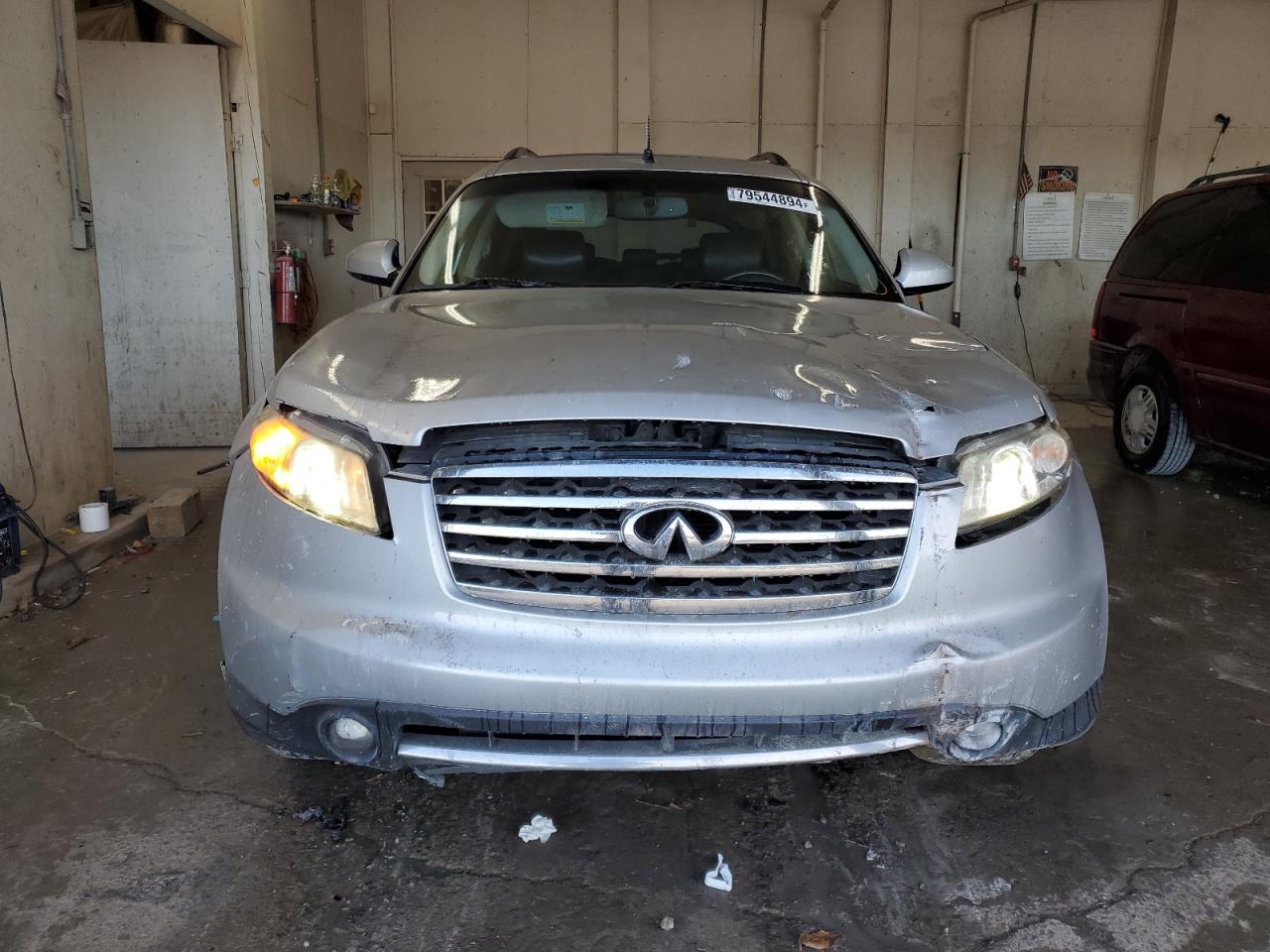 2007 Infiniti FX VIN JNRAS08W17X210146 Copart auction photo, front end damage thumbnail 5