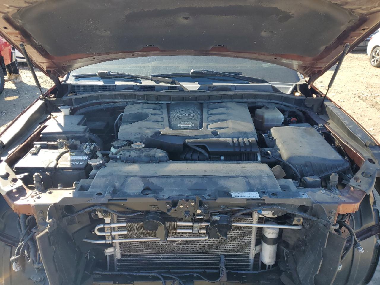 2018 Nissan Armada VIN JN8AY2NDXJ9052130 Copart auction photo, front end / undercarriage damage thumbnail 12