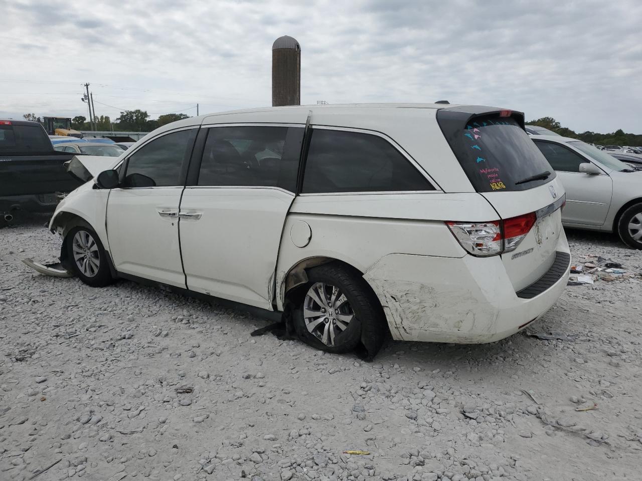 2017 Honda Odyssey VIN 5FNRL5H65HB026871 Copart auction photo, all over damage thumbnail 2