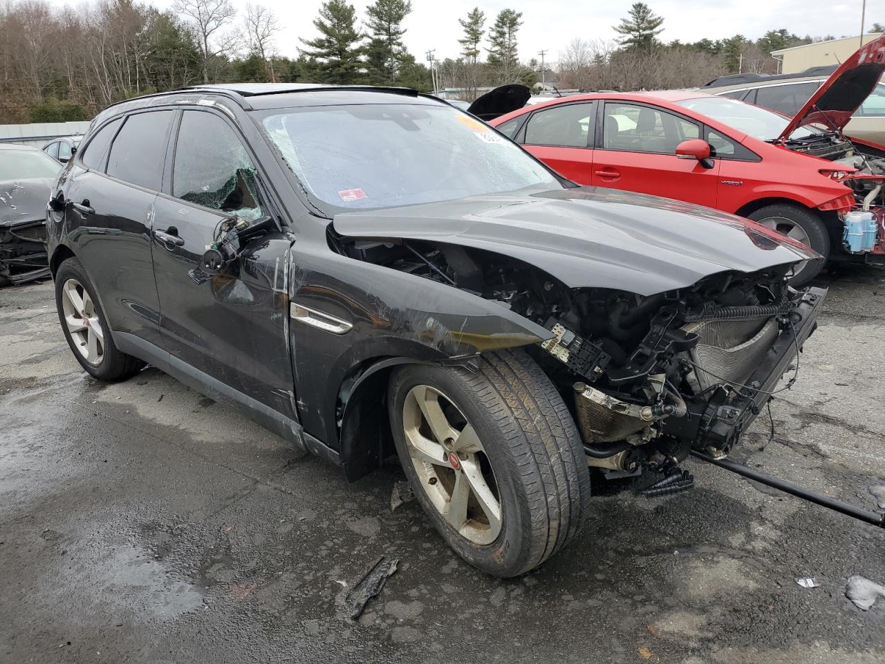 2018 Jaguar F-Pace VIN SADCJ2FX7JA291624 Copart auction photo, all over / front end damage thumbnail 4