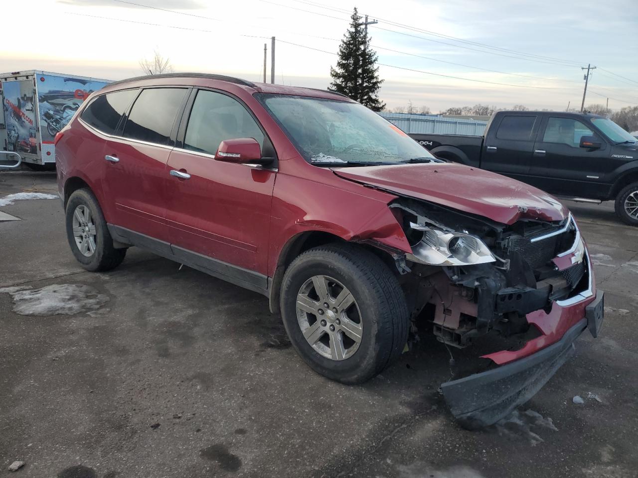 2012 Chevrolet Traverse VIN 1GNKVGED4CJ112532 Copart auction photo, front end damage thumbnail 4