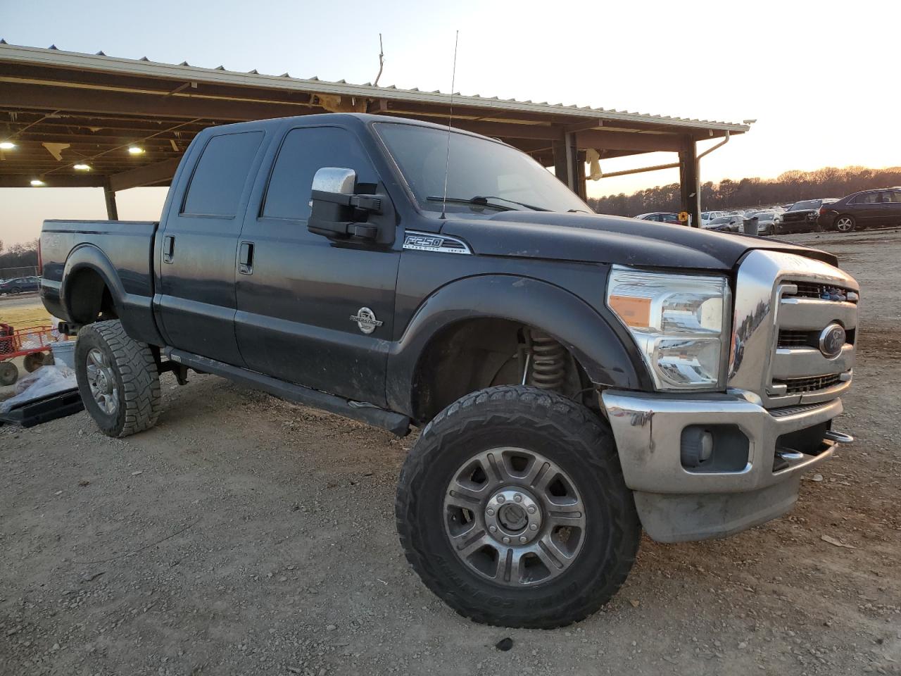 2013 Ford F250 VIN 1FT7W2BTXDEA39221 Copart auction photo, rollover damage thumbnail 4