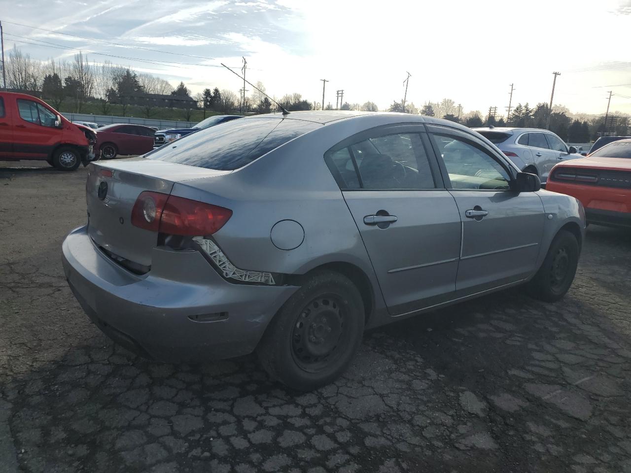 2005 Mazda 3 VIN JM1BK12F751242280 Copart auction photo, rear end / mechanical damage thumbnail 3