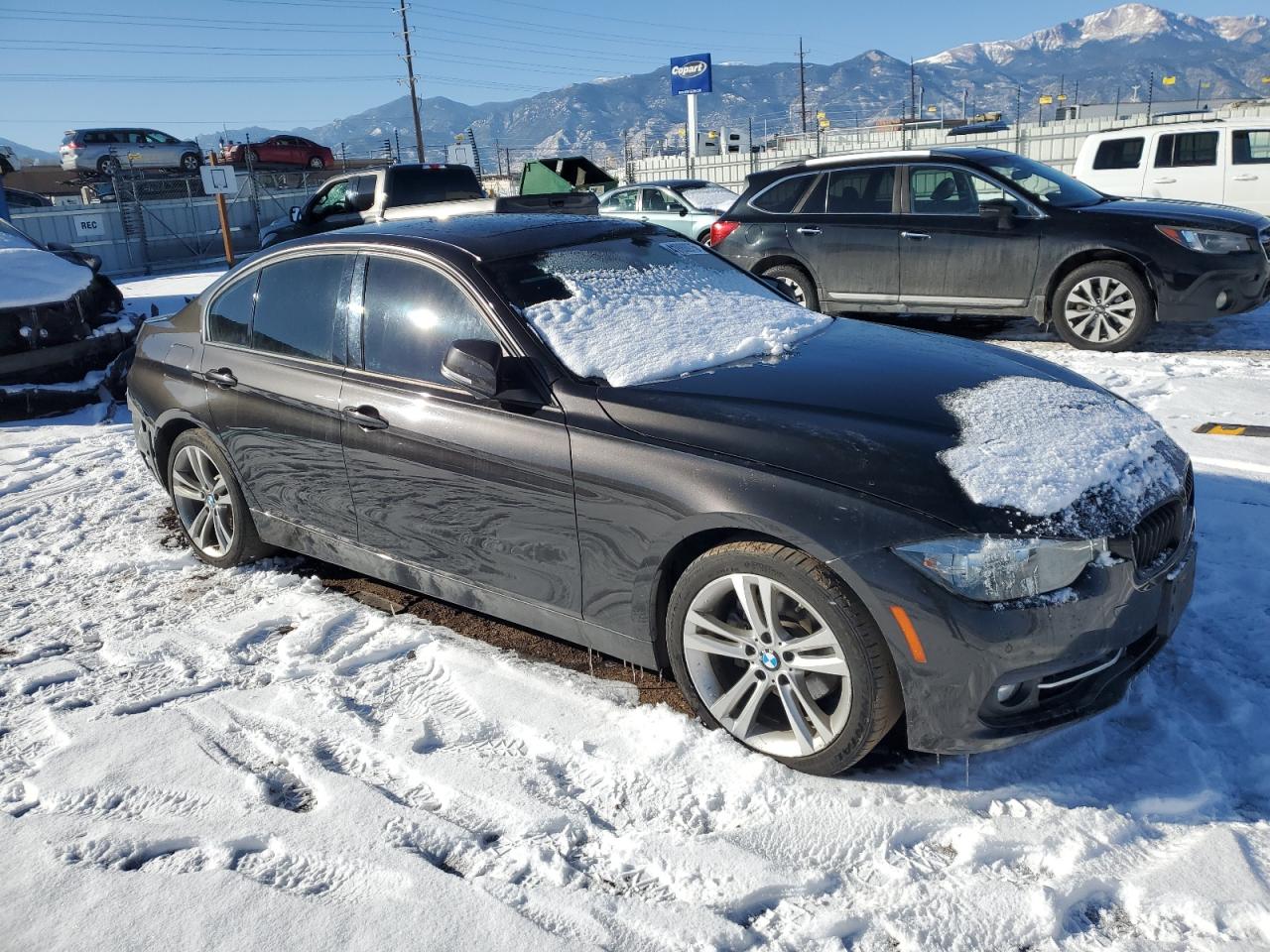 2016 BMW 3er VIN WBA8E9G5XGNU27867 Copart auction photo, rear end / side damage thumbnail 4