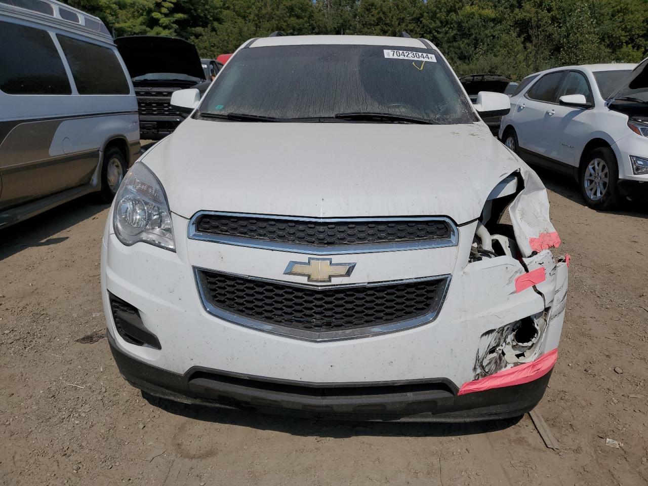 2014 Chevrolet Equinox VIN 2GNALBEK4E6352683 Copart auction photo, front end / side damage thumbnail 5