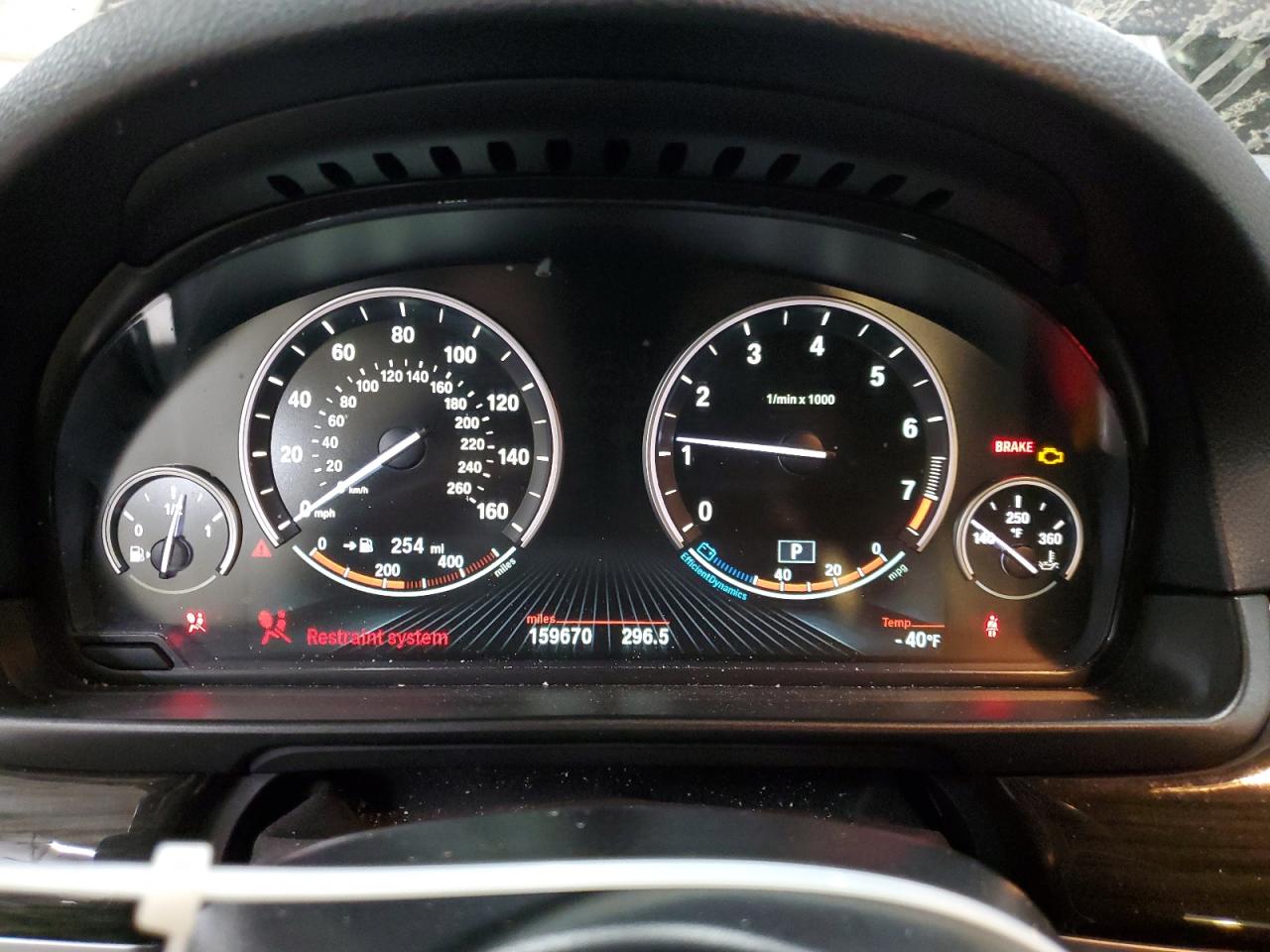 2015 BMW 5er VIN WBA5B3C53FD540157 Copart auction photo, front end / rear end damage thumbnail 9