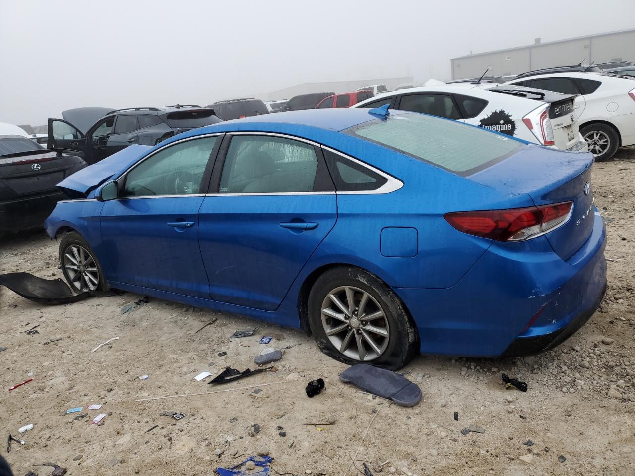 2019 Hyundai Sonata VIN 5NPE24AF4KH783341 Copart auction photo, front end / undercarriage damage thumbnail 2