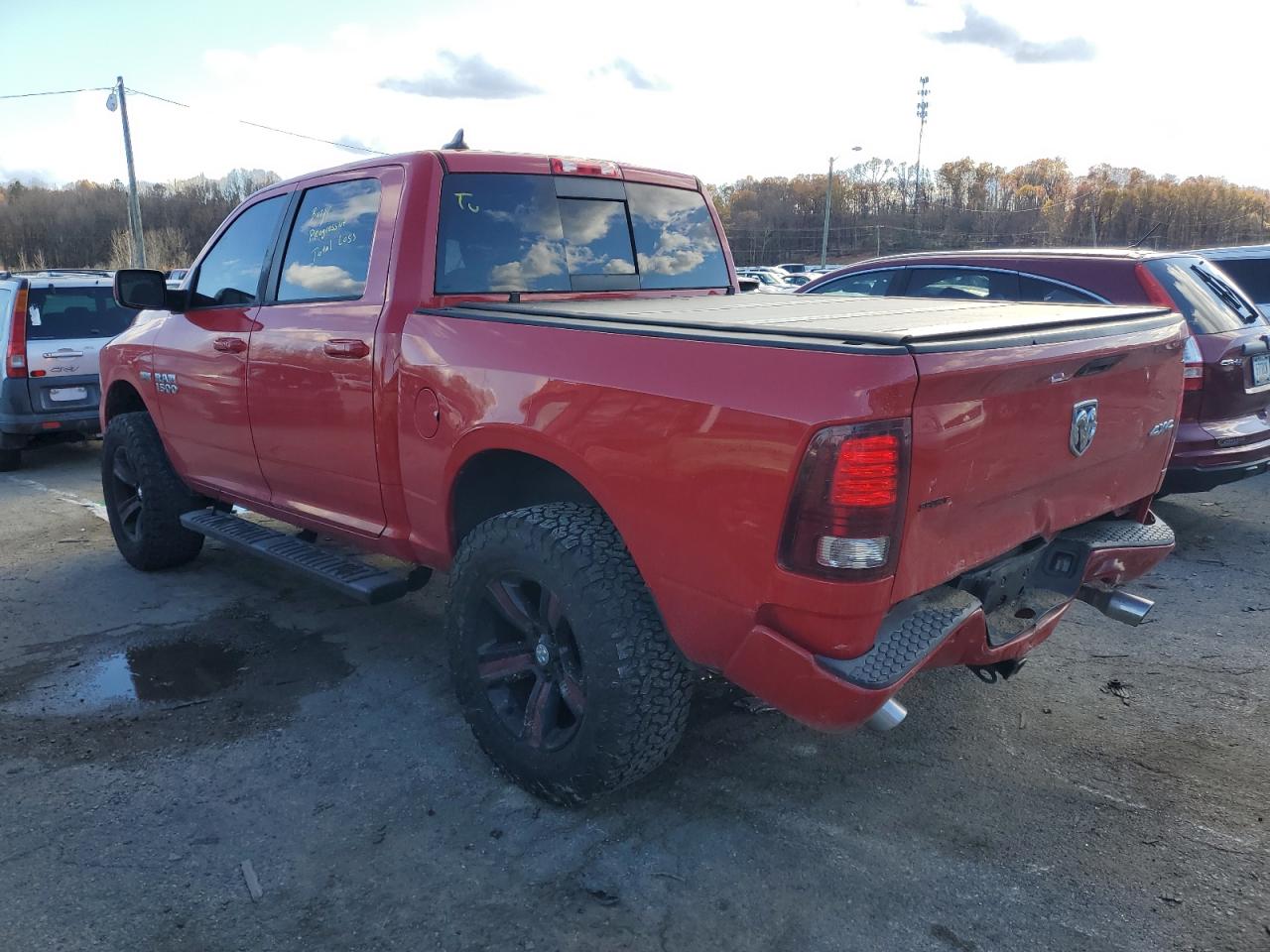 2014 RAM 1500 VIN 1C6RR7MT7ES388129 Copart auction photo, rear end damage thumbnail 2