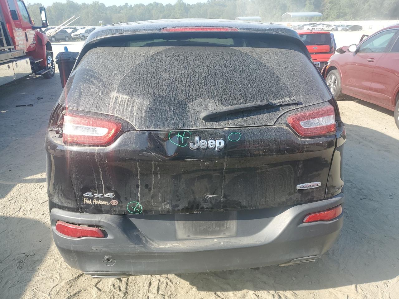 2017 Jeep Grand Cherokee VIN 1C4PJMCS3HD229194 Copart auction photo, side / rear end damage thumbnail 6