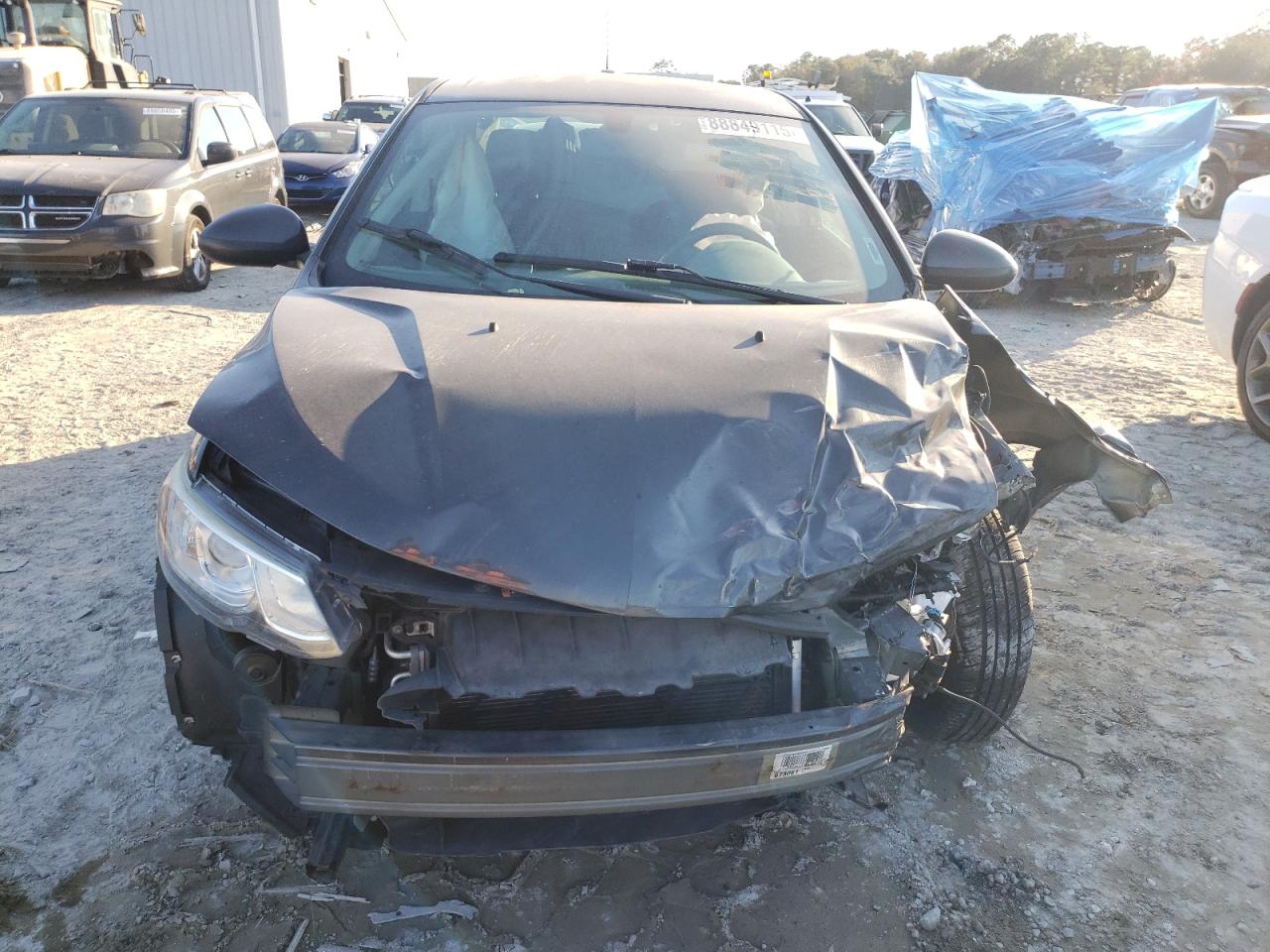 2017 Chevrolet Sonic VIN 1G1JD5SH4H4126738 Copart auction photo, front end damage thumbnail 5