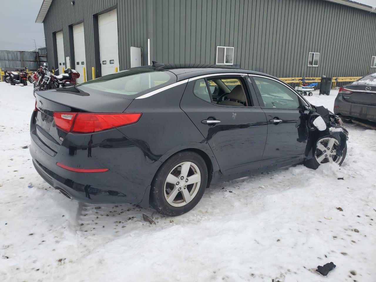 2014 KIA Optima VIN 5XXGM4A77EG288353 Copart auction photo, all over damage thumbnail 3