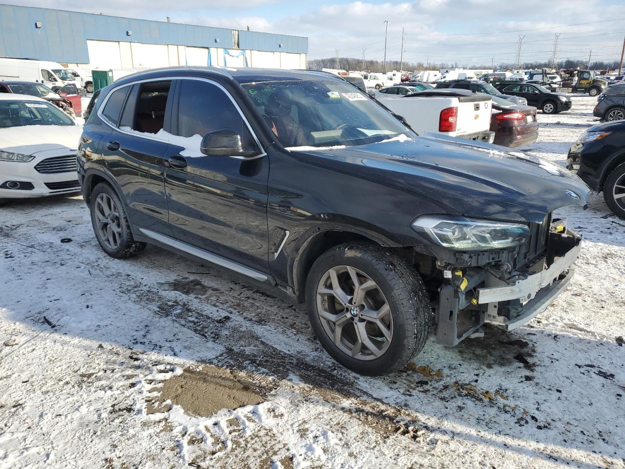 2022 BMW X3 VIN 5UX53DP07N9J45032 Copart auction photo, front end / rear end damage thumbnail 4