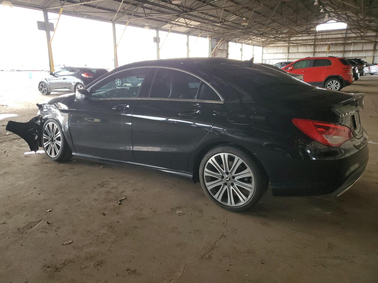 2018 Mercedes-Benz CLA-klasse VIN WDDSJ4EB3JN626725 Copart auction photo, front end damage thumbnail 2