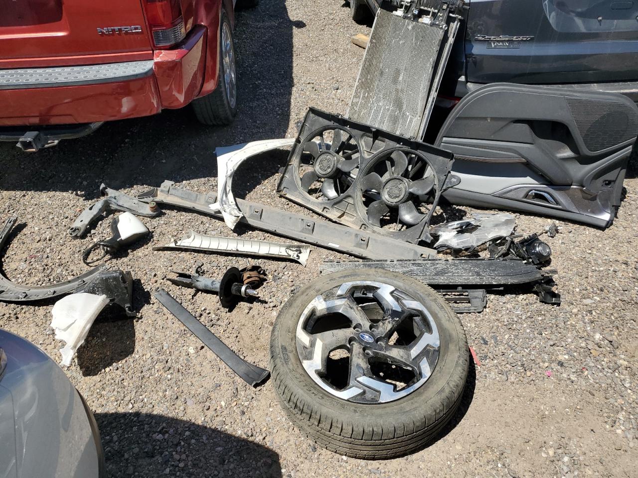 2021 Subaru XV VIN JF2GTHMC2M8209547 Copart auction photo, front end / side damage thumbnail 13