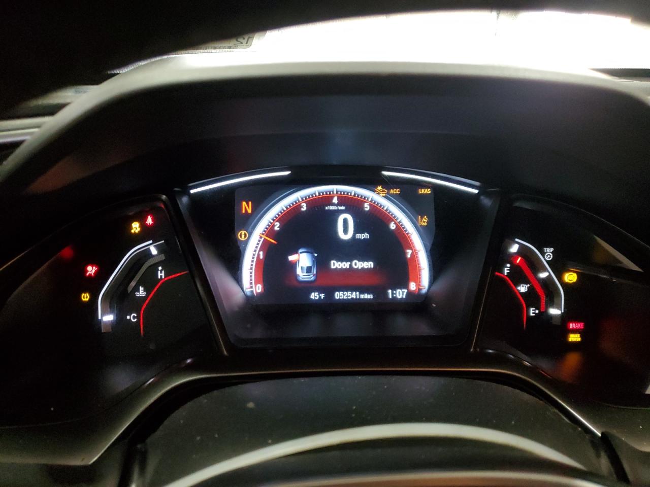 2019 Honda Civic VIN SHHFK7H99KU408855 Copart auction photo, all over damage thumbnail 9