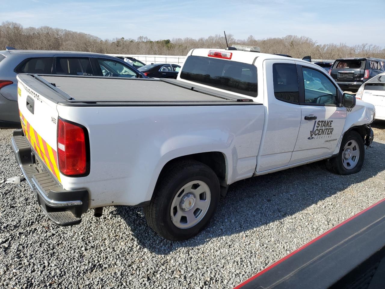 2021 Chevrolet Colorado VIN 1GCHSBEA8M1123510 Copart auction photo, front end / side damage thumbnail 3