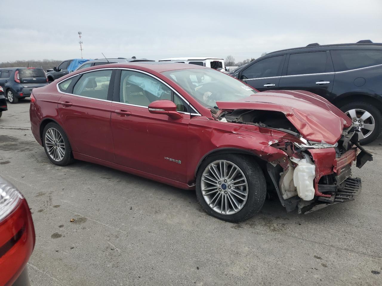 2014 Ford Fusion VIN 3FA6P0LU5ER145861 Copart auction photo, front end / mechanical damage thumbnail 4