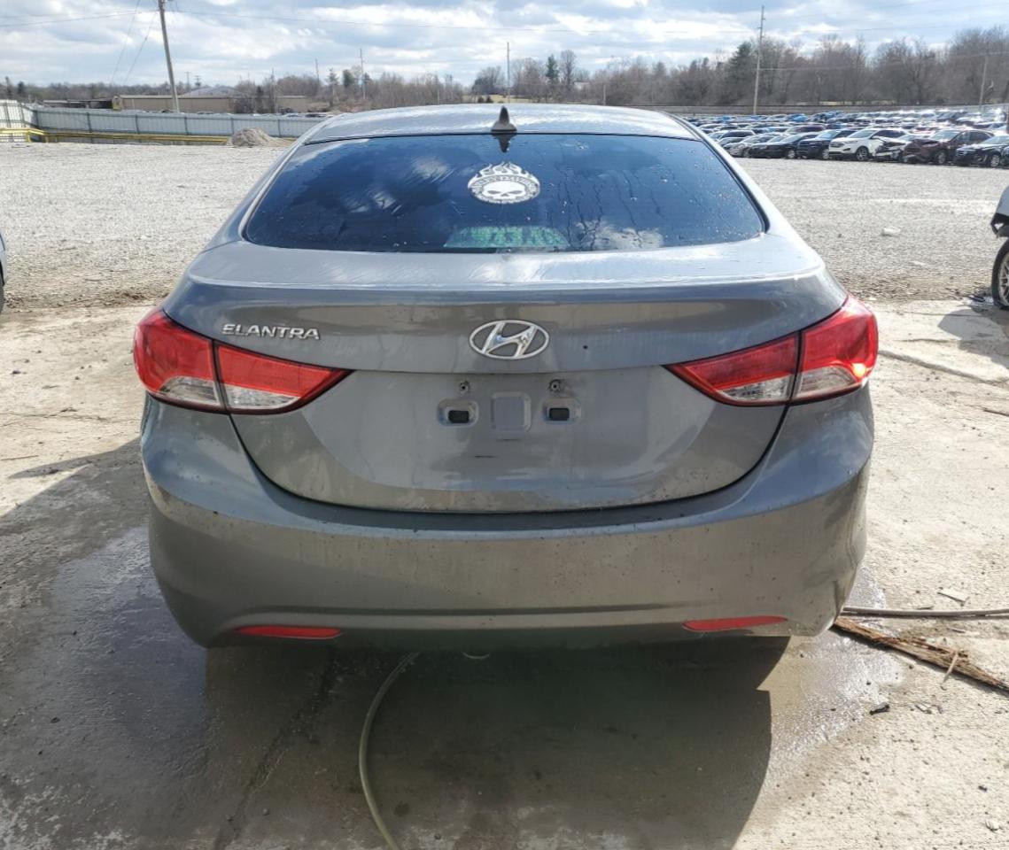2013 Hyundai Elantra VIN 5NPDH4AE2DH266494 Copart auction photo, water/flood damage thumbnail 6
