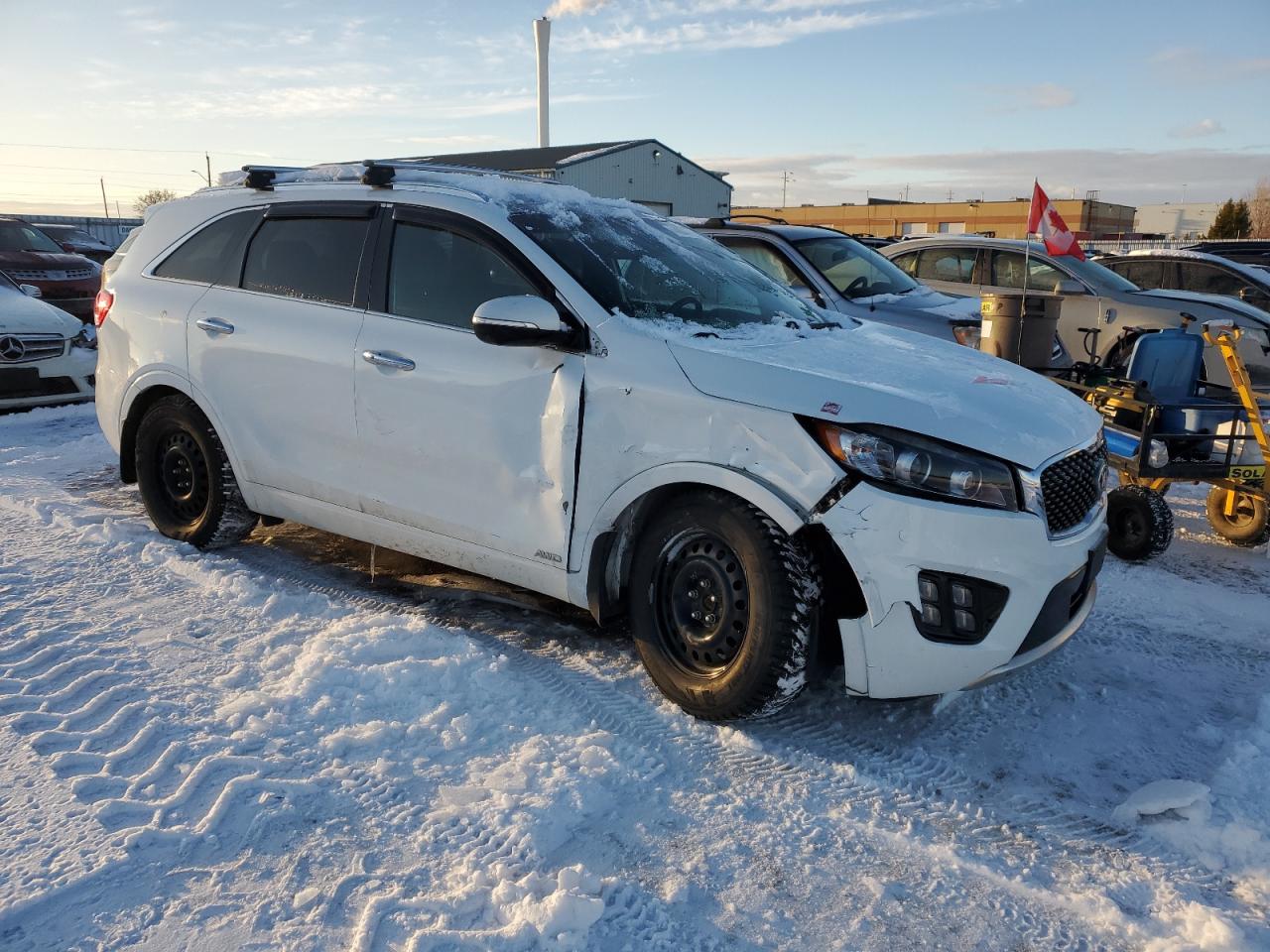 2017 KIA Sorento VIN 5XYPKDA57HG201121 Copart auction photo, side / undercarriage damage thumbnail 4