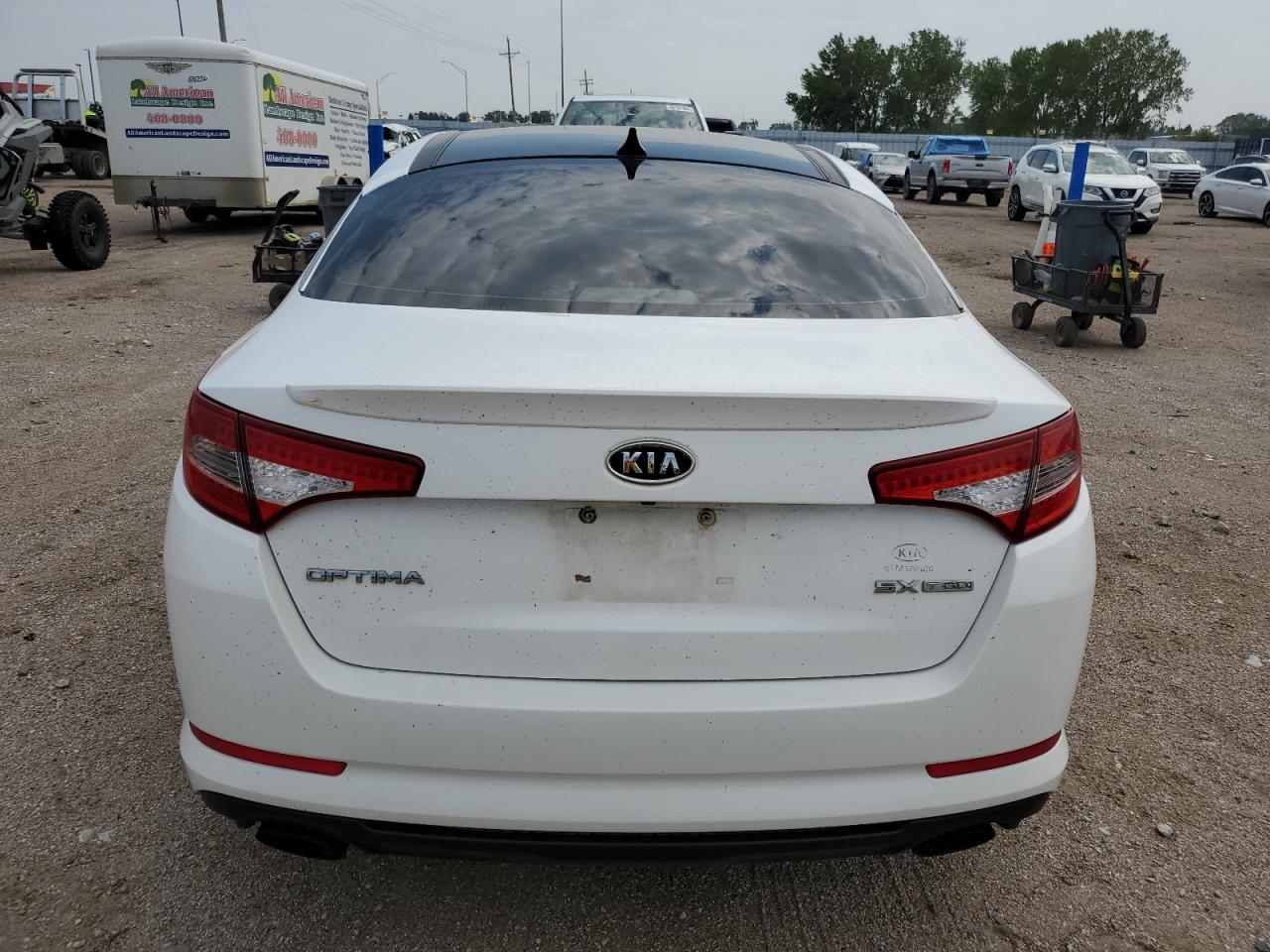 2012 KIA Optima VIN 5XXGR4A63CG008272 Copart auction photo, front end damage thumbnail 6