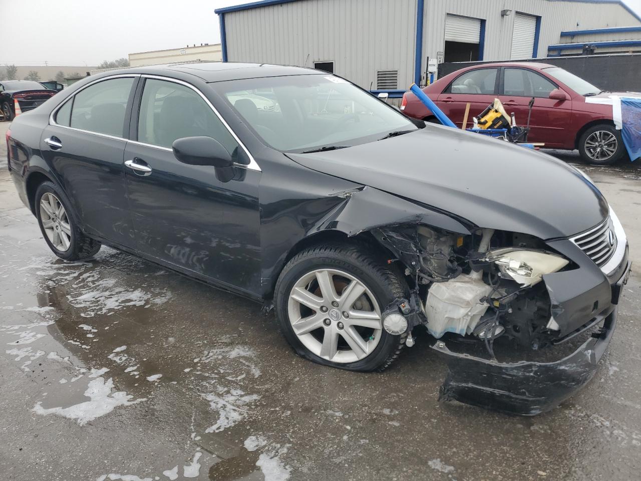 2009 Lexus ES VIN JTHBJ46G592340116 Copart auction photo, front end / side damage thumbnail 4