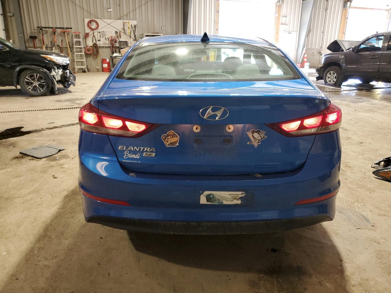 2017 Hyundai Elantra VIN KMHD74LF0HU096135 Copart auction photo, front end damage thumbnail 6
