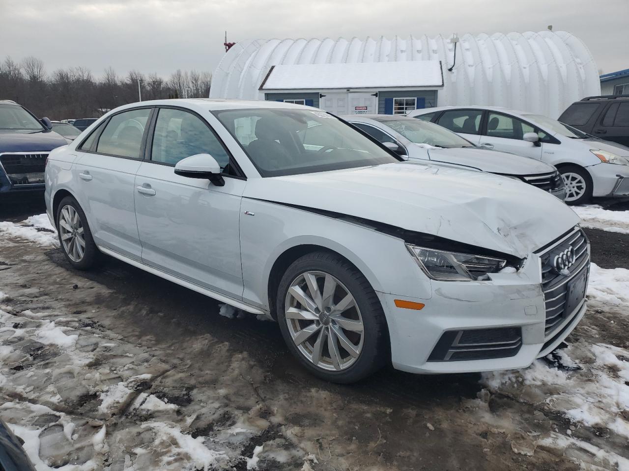 2018 Audi A4 VIN WAUDNAF44JA114093 Copart auction photo, front end damage thumbnail 4