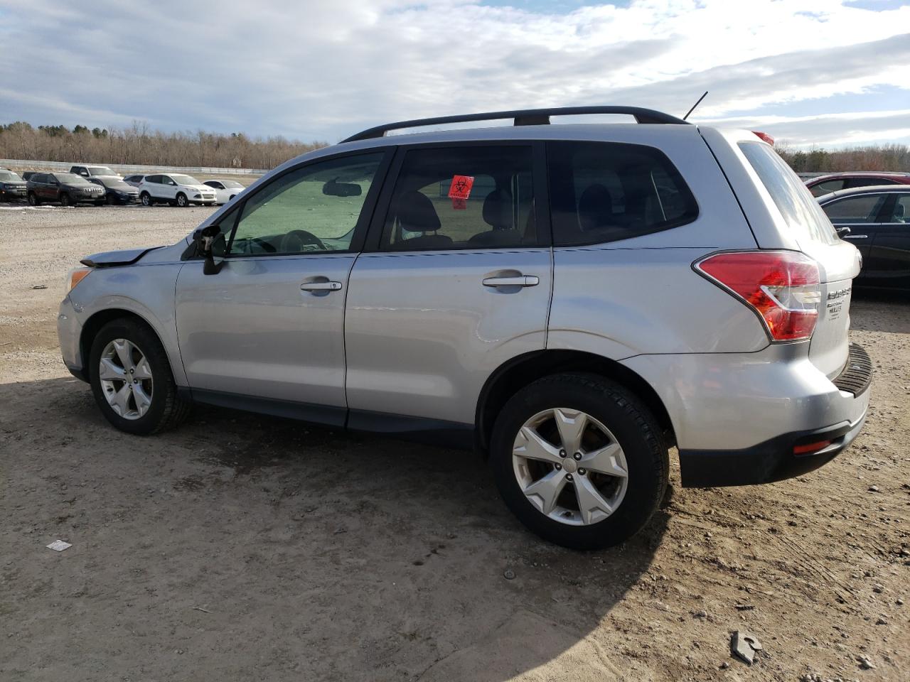 2015 Subaru Forester VIN JF2SJADCXFH508858 Copart auction photo, front end / undercarriage damage thumbnail 2