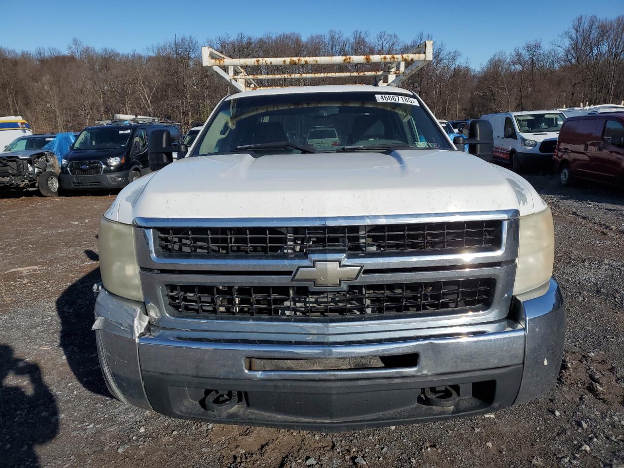2007 Chevrolet Silverado VIN 1GBHC29K57E509173 Copart auction photo, side / front end damage thumbnail 5
