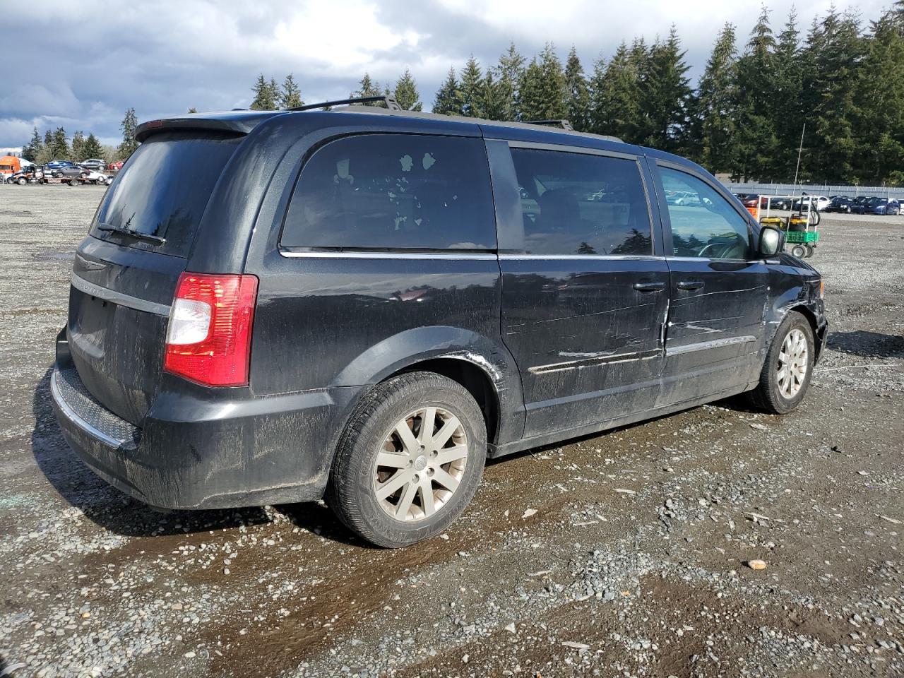 2014 Chrysler Town & Country VIN 2C4RC1BG1ER448405 Copart auction photo, side / front end damage thumbnail 3