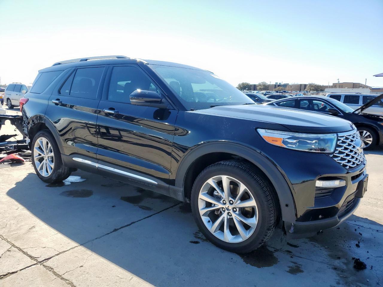 2021 Ford Explorer VIN 1FM5K8HW9MNA21800 Copart auction photo, front end / rear end damage thumbnail 4