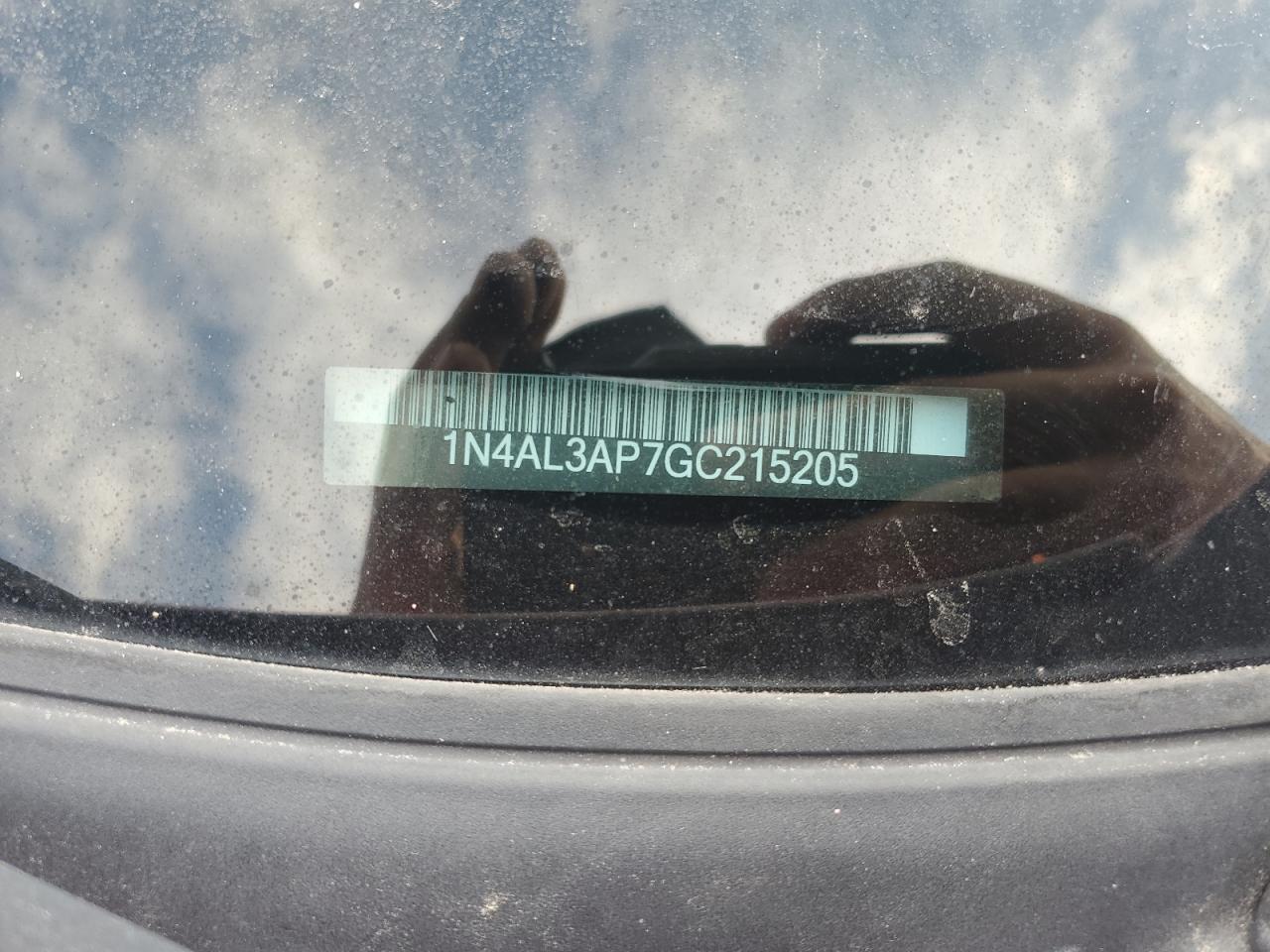 2016 Nissan Altima VIN 1N4AL3AP7GC215205 Copart auction photo, front end / rear end damage thumbnail 12