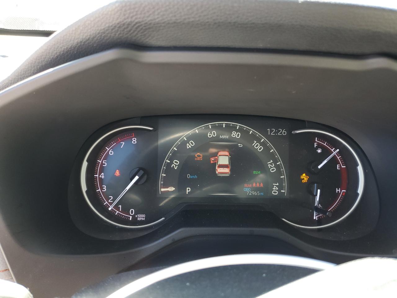2019 Toyota RAV 4 VIN 2T3J1RFV4KW018833 Copart auction photo, rear end / front end damage thumbnail 9