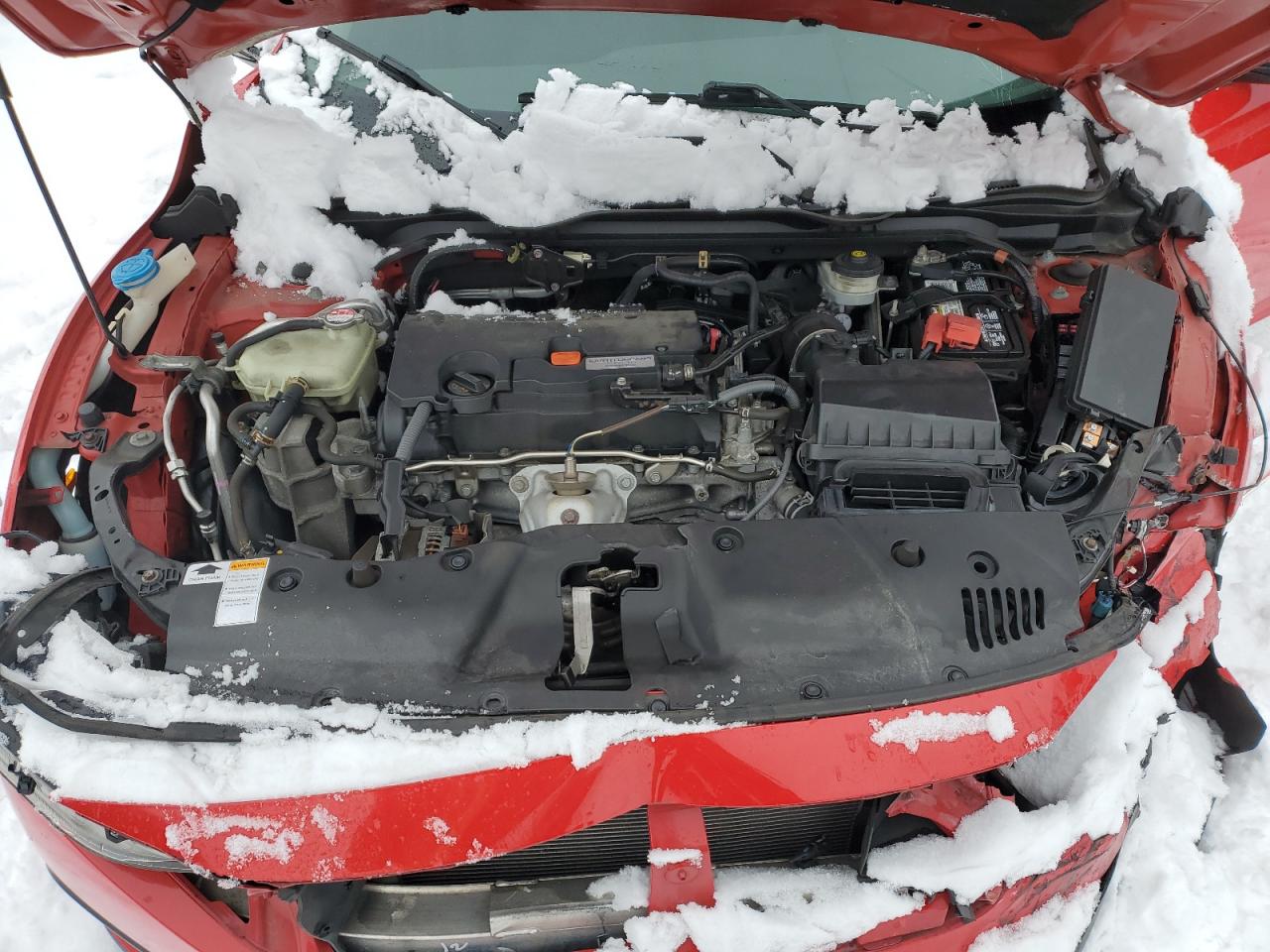 2016 Honda Civic VIN 2HGFC2F56GH525300 Copart auction photo, front end / undercarriage damage thumbnail 11