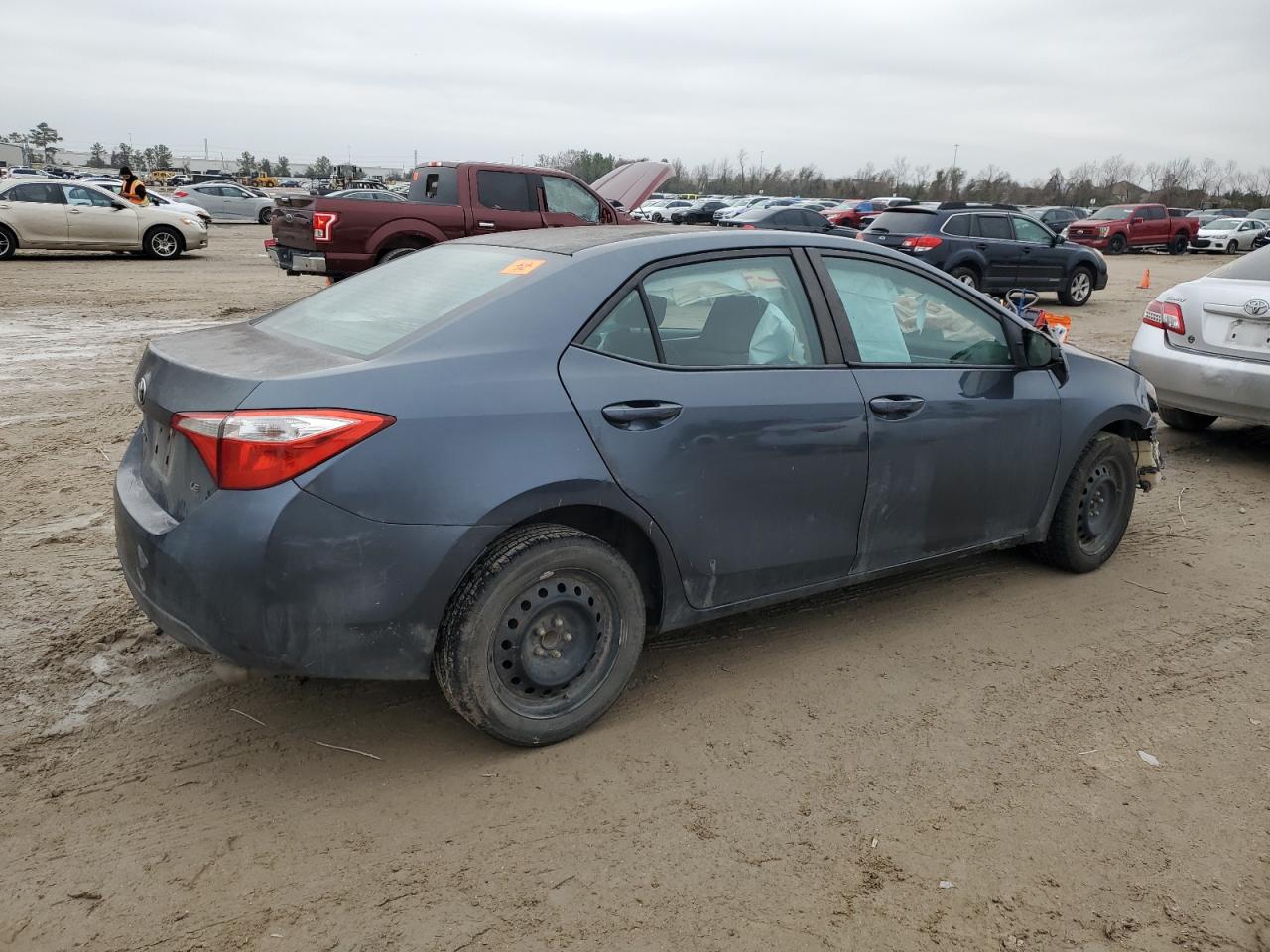 2014 Toyota Corolla VIN 5YFBURHE0EP024376 Copart auction photo, front end / all over damage thumbnail 3