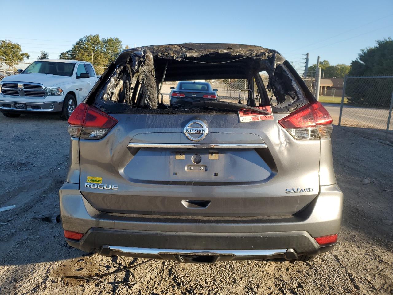 2018 Nissan Rogue VIN KNMAT2MVXJP526397 Copart auction photo, burn damage thumbnail 6