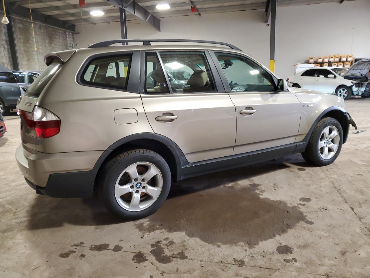 2007 BMW X3 VIN WBXPC934X7WF15576 Copart auction photo, front end damage thumbnail 3