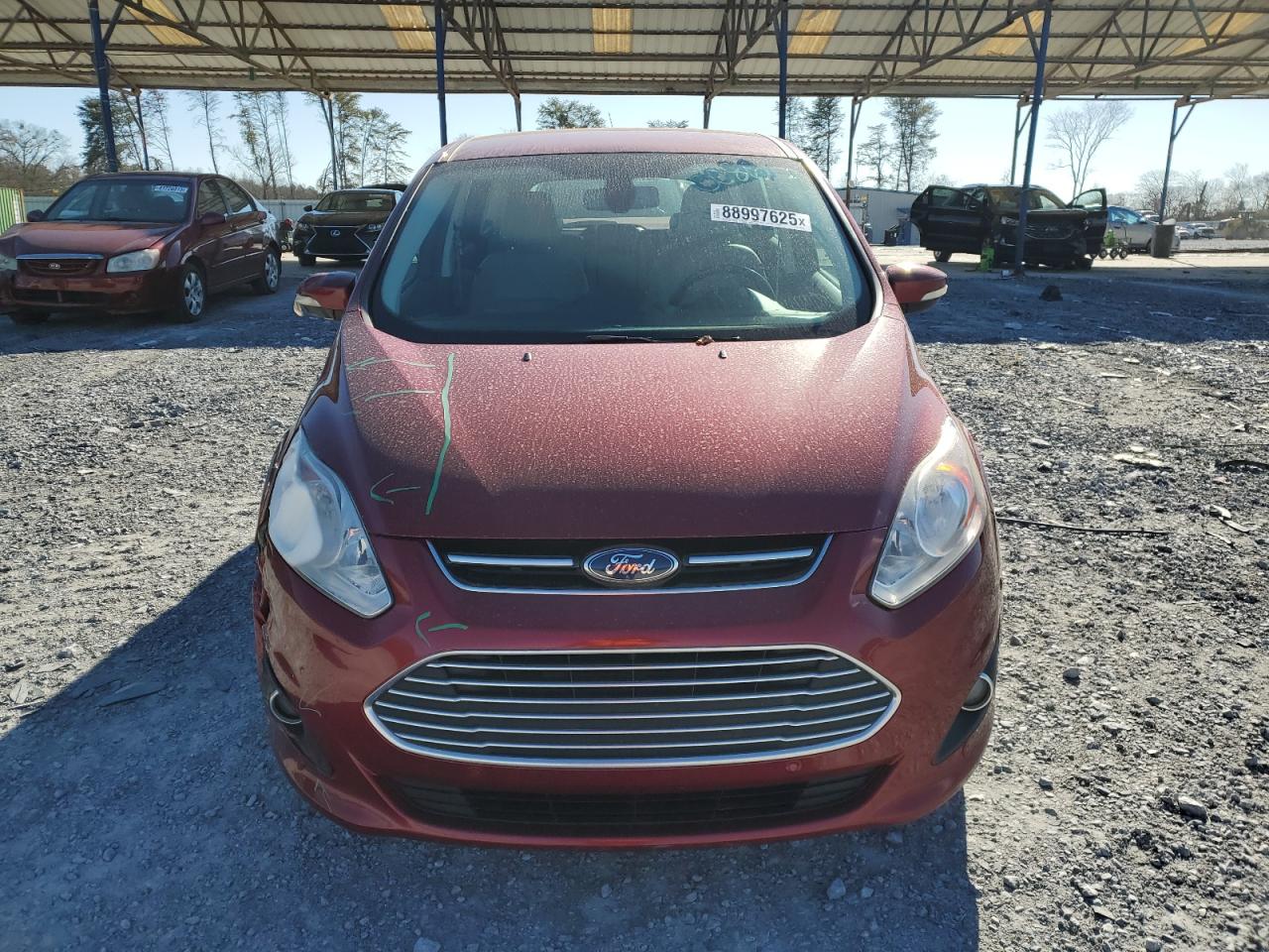 2013 Ford C-MAX VIN 1FADP5BU5DL552114 Copart auction photo, burn damage thumbnail 5