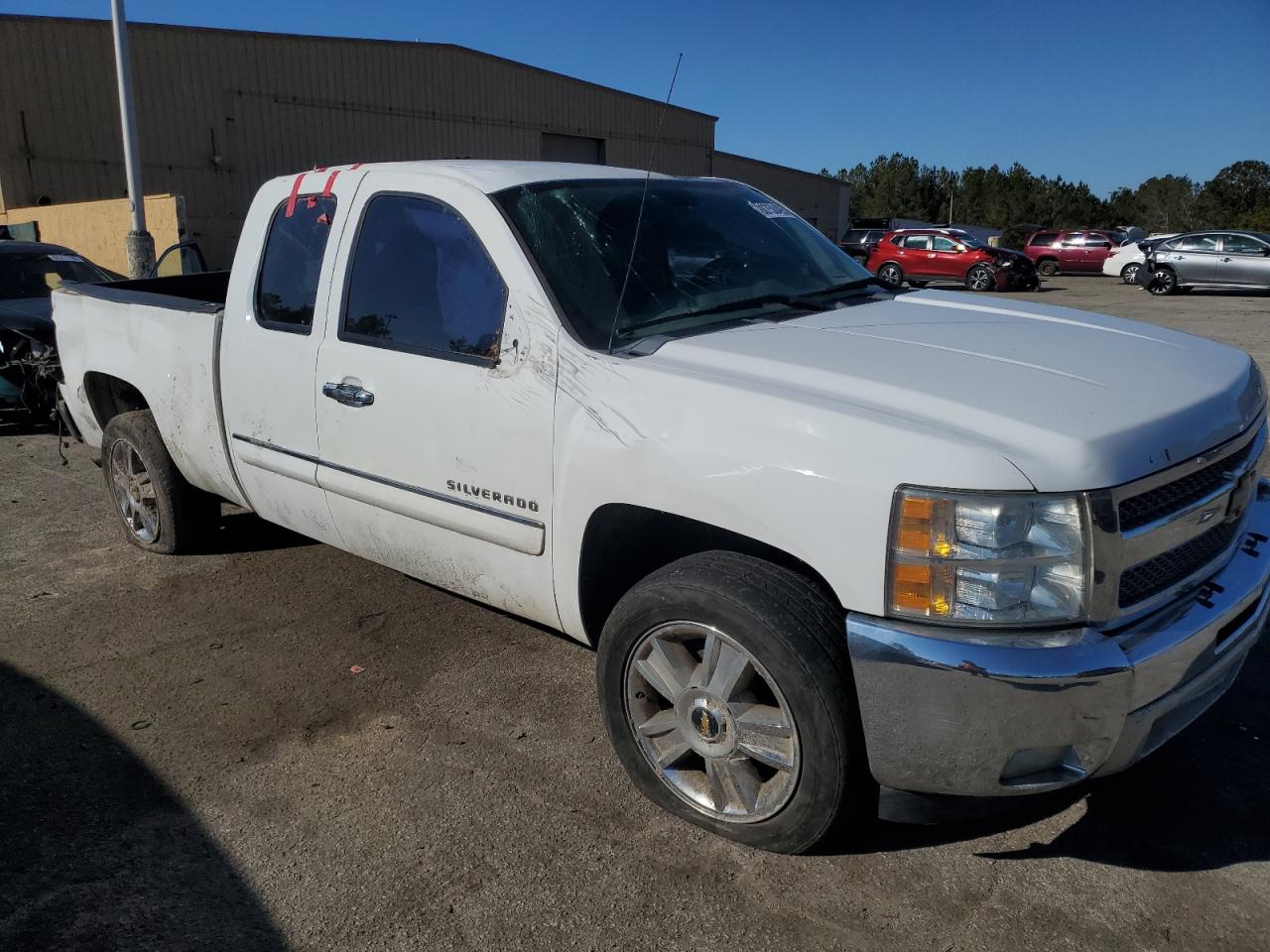 2012 Chevrolet Silverado VIN 1GCRCSE09CZ355610 Copart auction photo, all over damage thumbnail 4