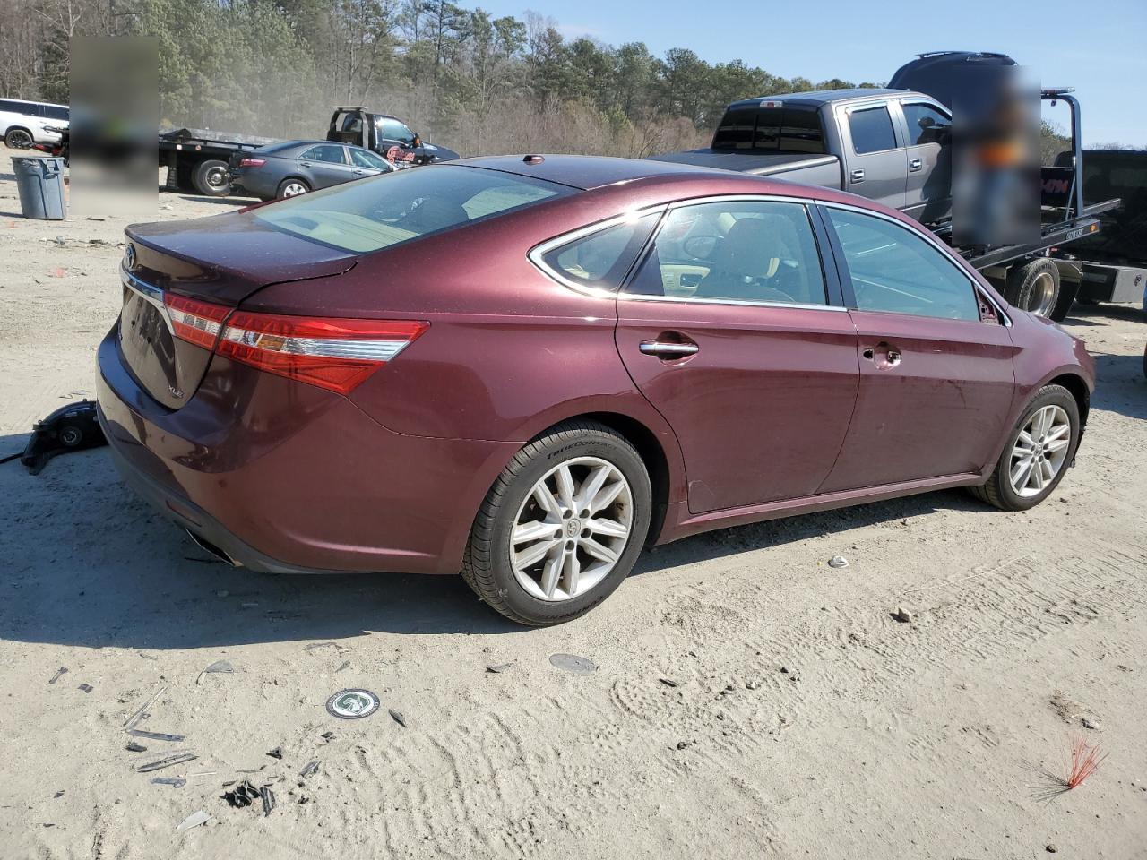 2014 Toyota Avalon VIN 4T1BK1EB1EU121344 Copart auction photo, front end / side damage thumbnail 3