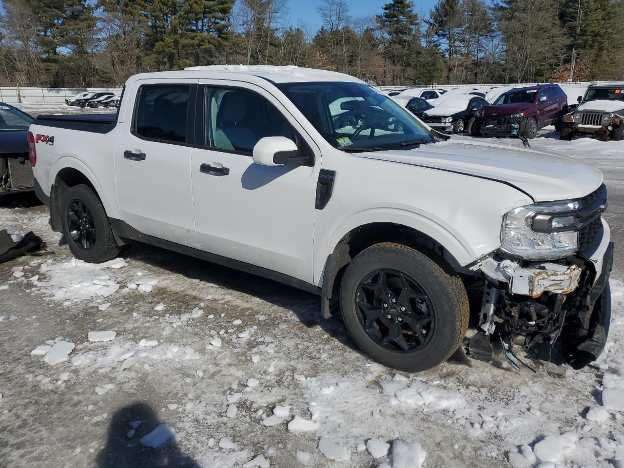 2022 Ford Maverick VIN 3FTTW8F92NRB14489 Copart auction photo, front end damage thumbnail 4
