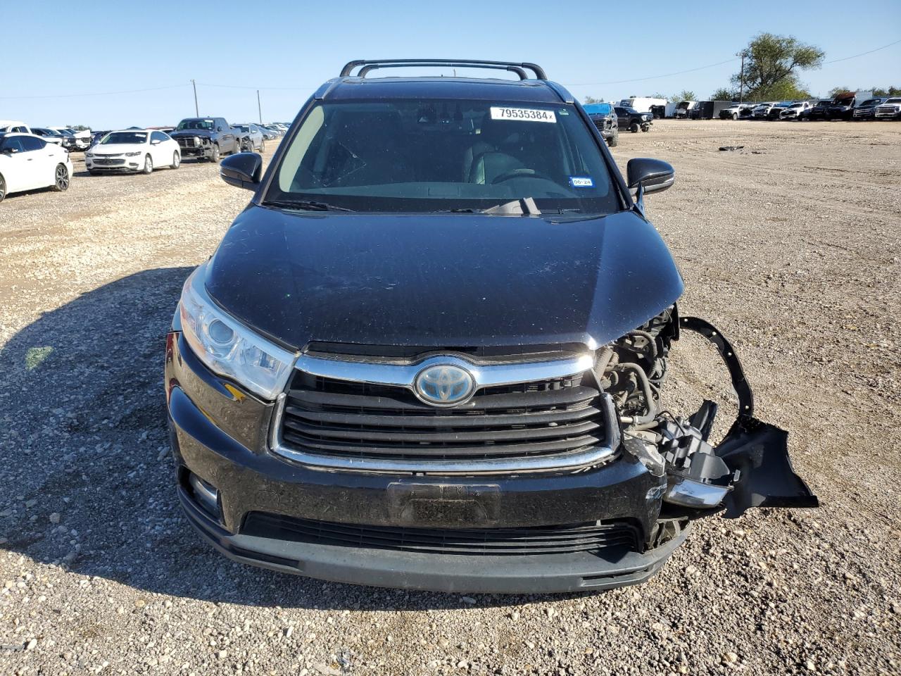 2015 Toyota Highlander VIN 5TDDCRFH4FS009350 Copart auction photo, front end damage thumbnail 5