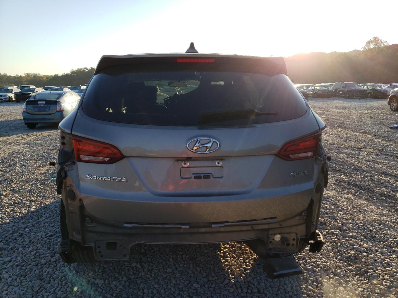 2017 Hyundai Santa Fe VIN 5XYZT3LB1HG433734 Copart auction photo, all over damage thumbnail 6