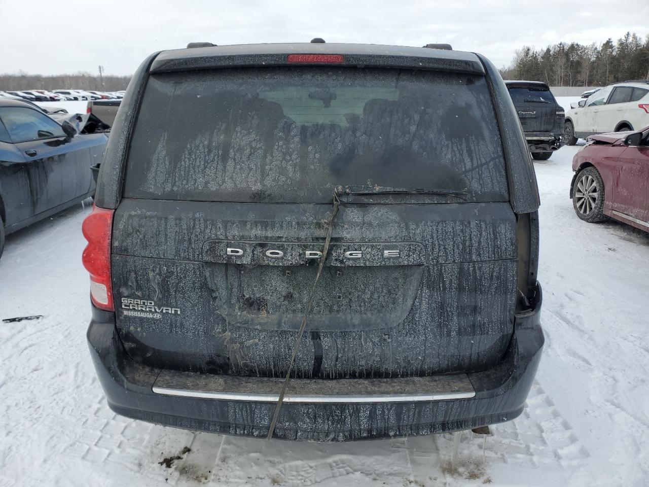 2014 Dodge Caravan VIN 2C4RDGBG8ER305791 Copart auction photo, front end / rear end damage thumbnail 6