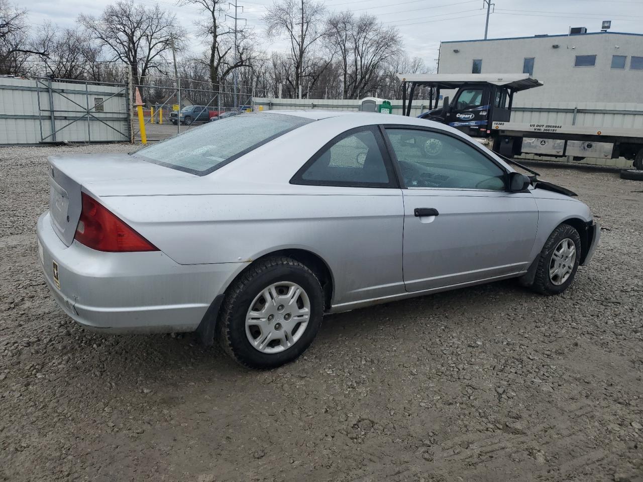 2001 Honda Civic VIN 1HGEM22581L088943 Copart auction photo, front end / rear end damage thumbnail 3