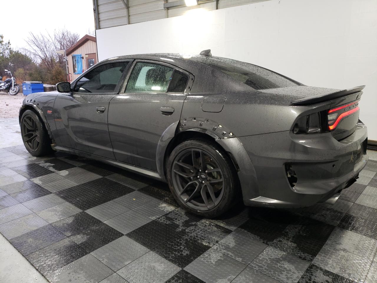 2021 Dodge Charger VIN 2C3CDXGJ8MH553722 Copart auction photo, vandalism damage thumbnail 2
