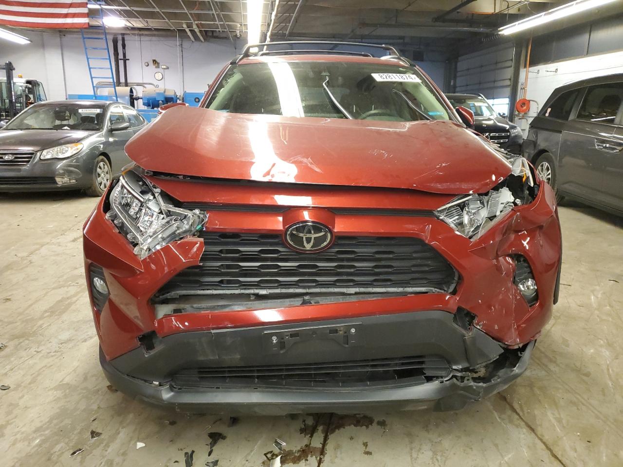 2019 Toyota RAV 4 VIN JTMP1RFV7KD013732 Copart auction photo, mechanical / front end damage thumbnail 5